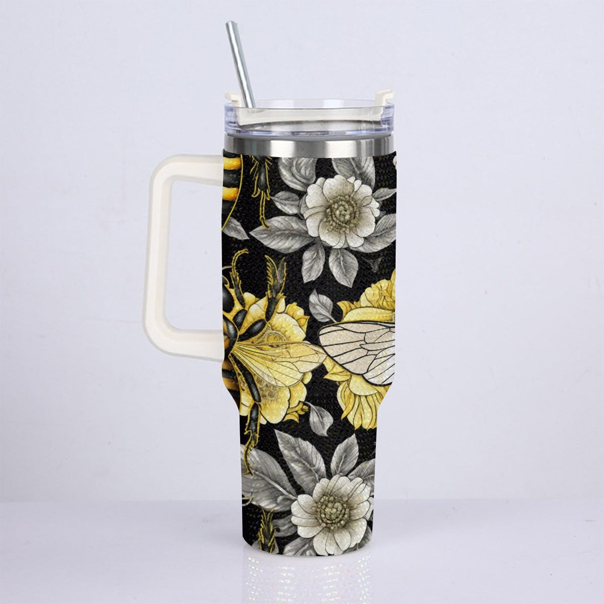 40oz Diamond Cup With Stainless Steel Straw