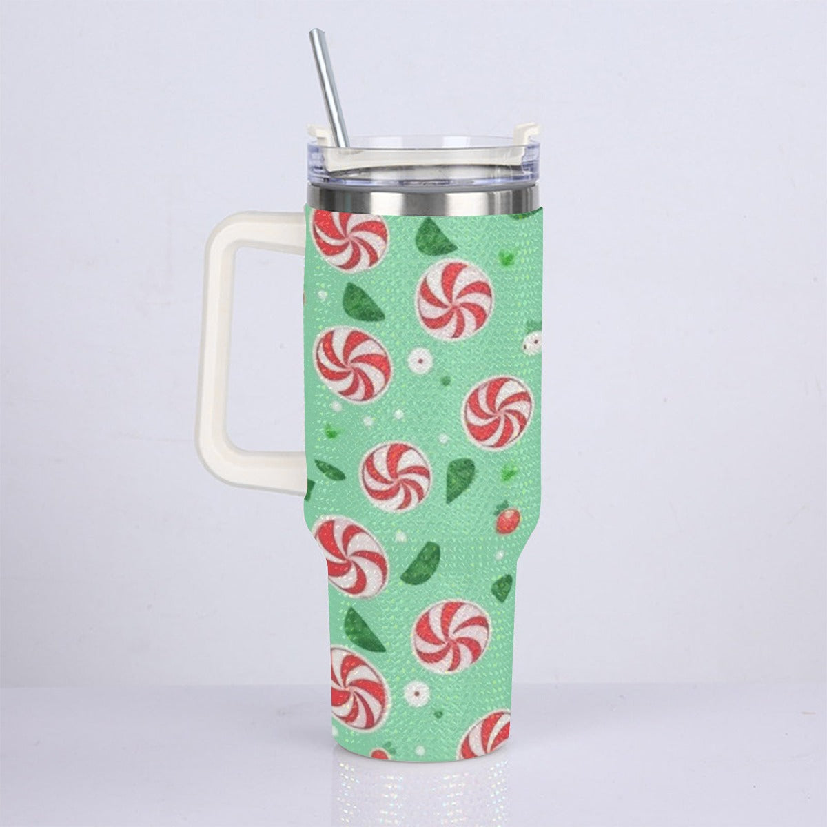 40oz Diamond Cup With Stainless Steel Straw