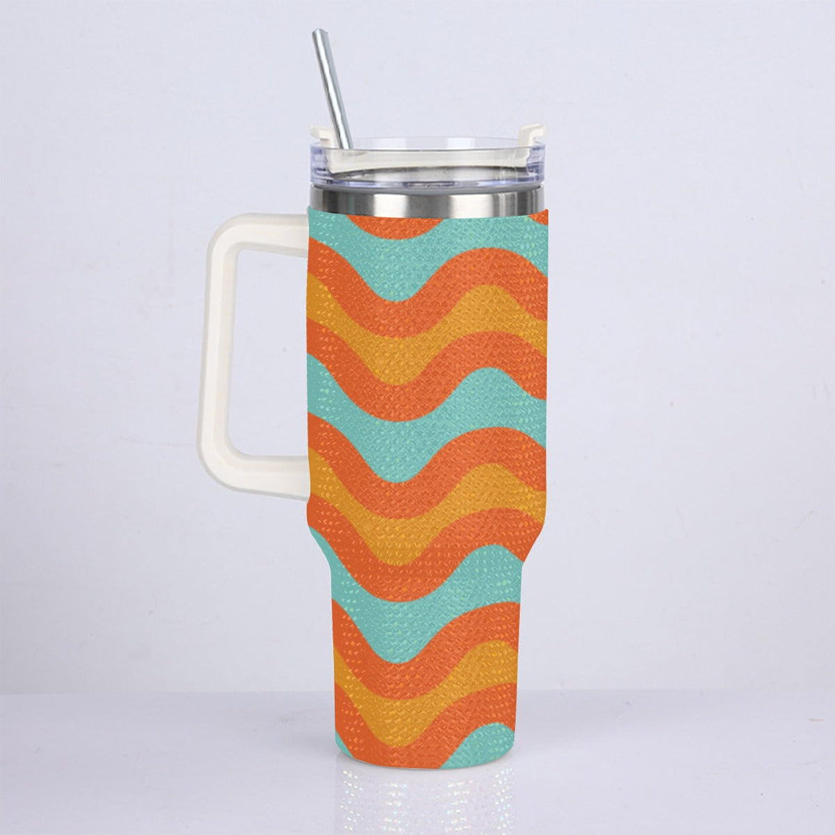 40oz Diamond Cup With Stainless Steel Straw
