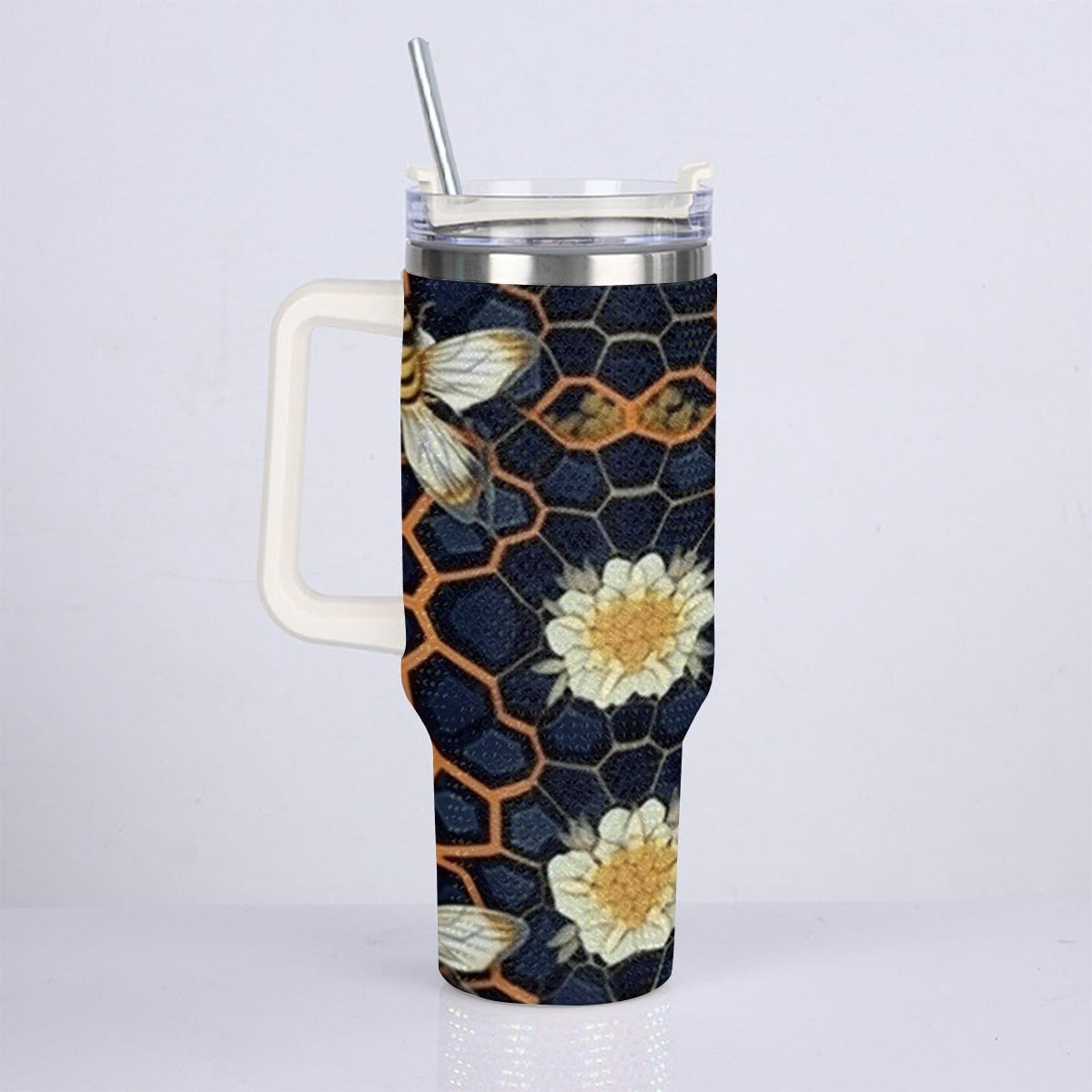 40oz Diamond Cup With Stainless Steel Straw