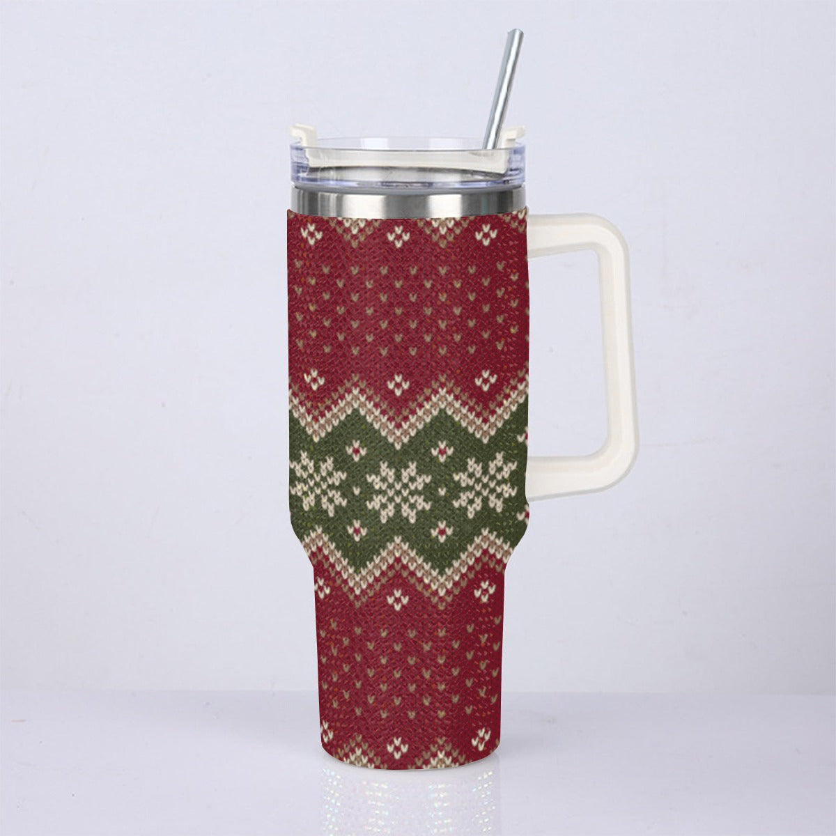 40oz Diamond Cup With Stainless Steel Straw