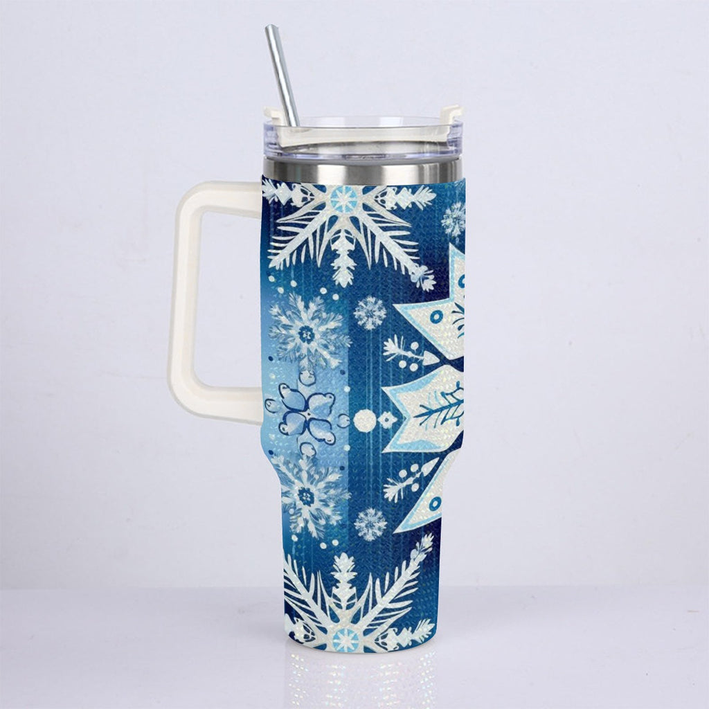 40oz Diamond Cup With Stainless Steel Straw