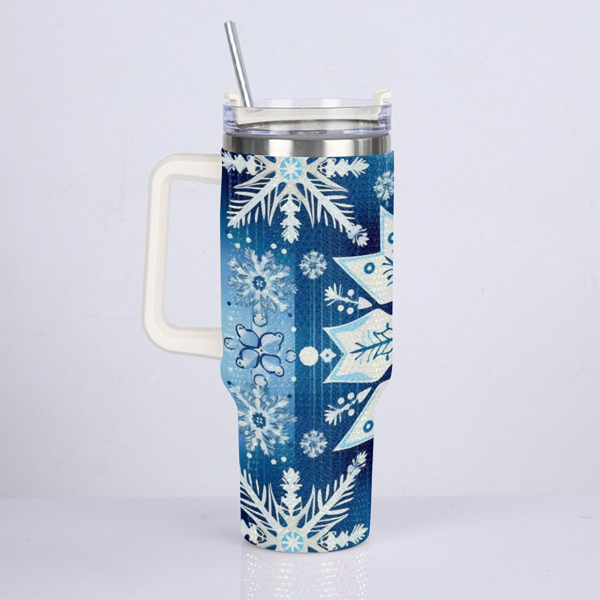 40oz Diamond Cup With Stainless Steel Straw