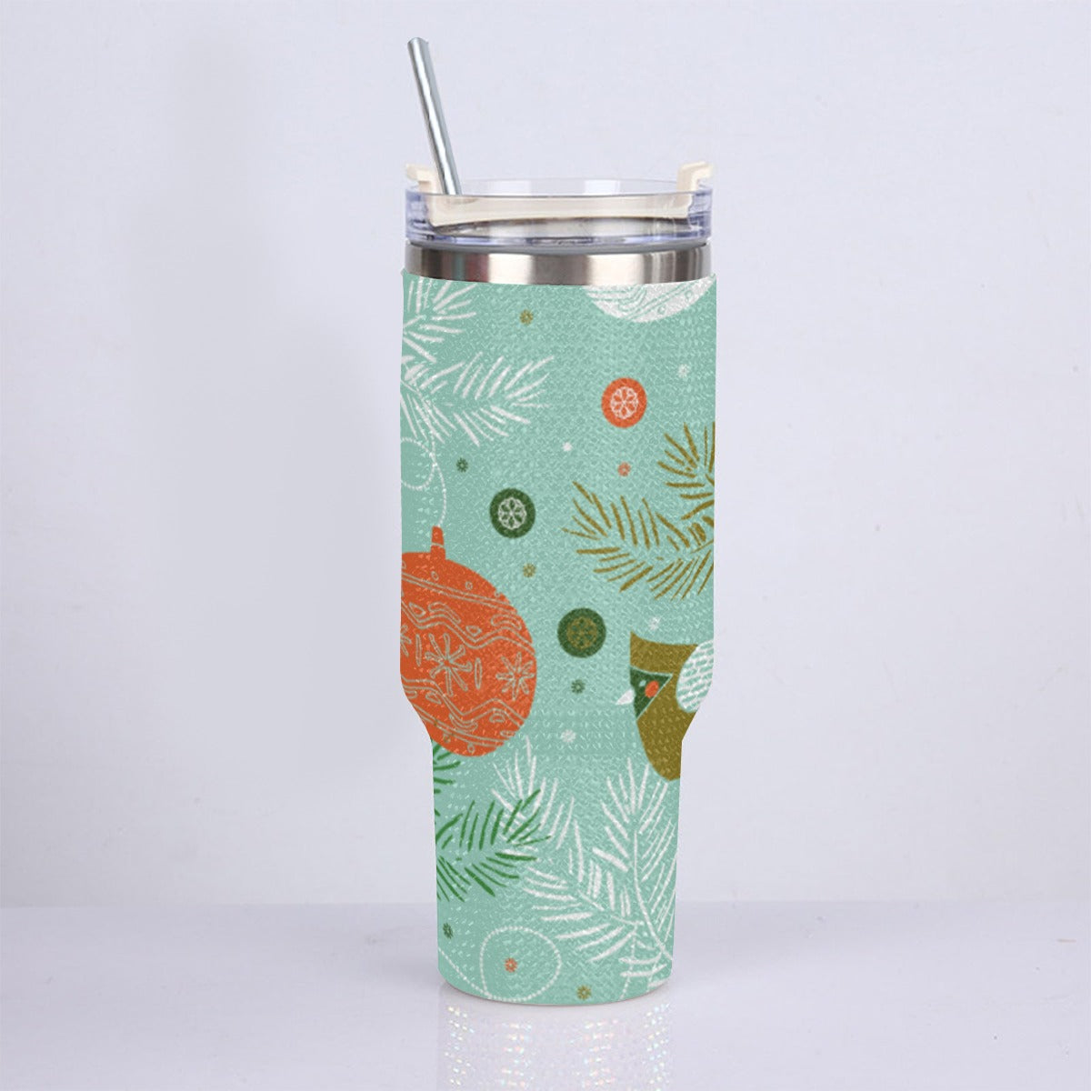 40oz Diamond Cup With Stainless Steel Straw