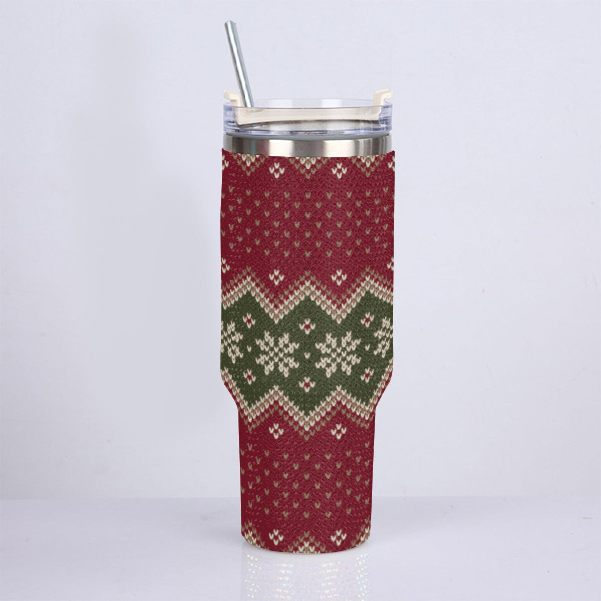 40oz Diamond Cup With Stainless Steel Straw