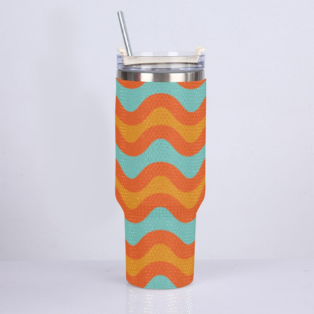 40oz Diamond Cup With Stainless Steel Straw
