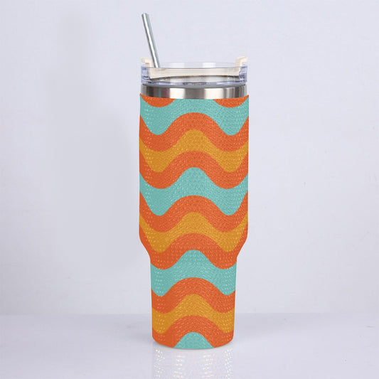 40oz Diamond Cup With Stainless Steel Straw