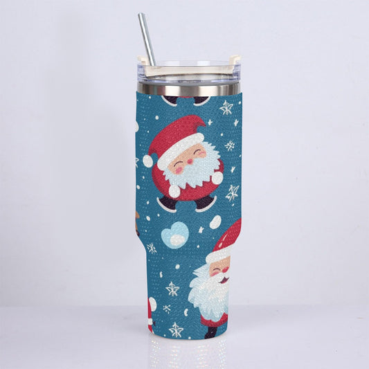 40oz Diamond Cup With Stainless Steel Straw