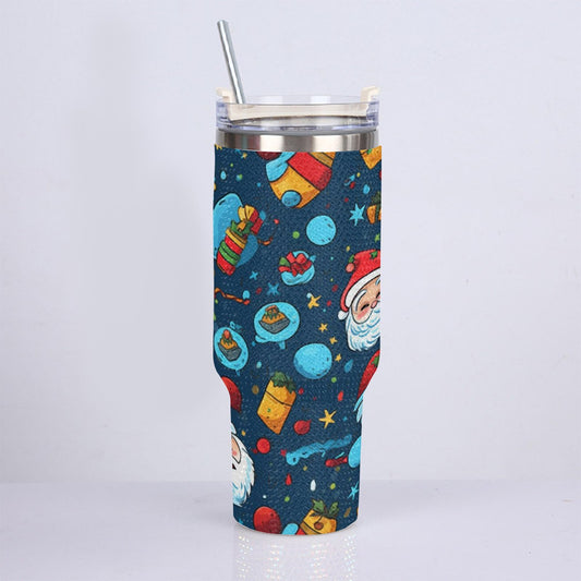 40oz Diamond Cup With Stainless Steel Straw