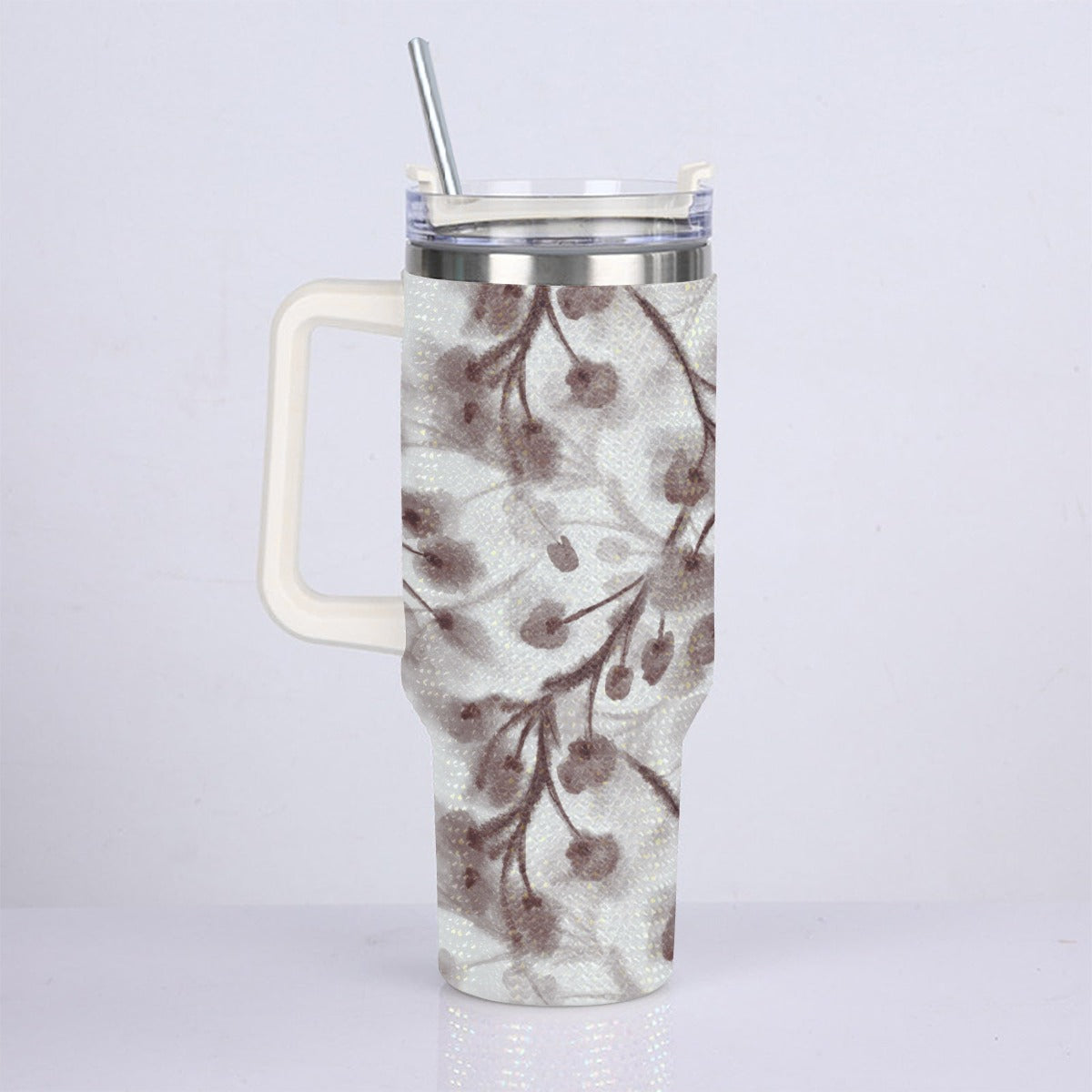 40oz Diamond Cup With Stainless Steel Straw