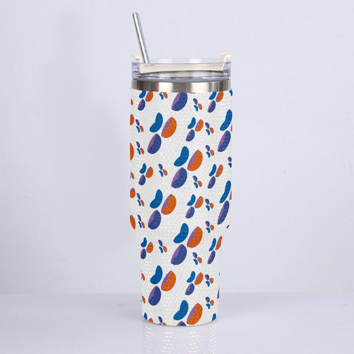 40oz Diamond Cup With Stainless Steel Straw