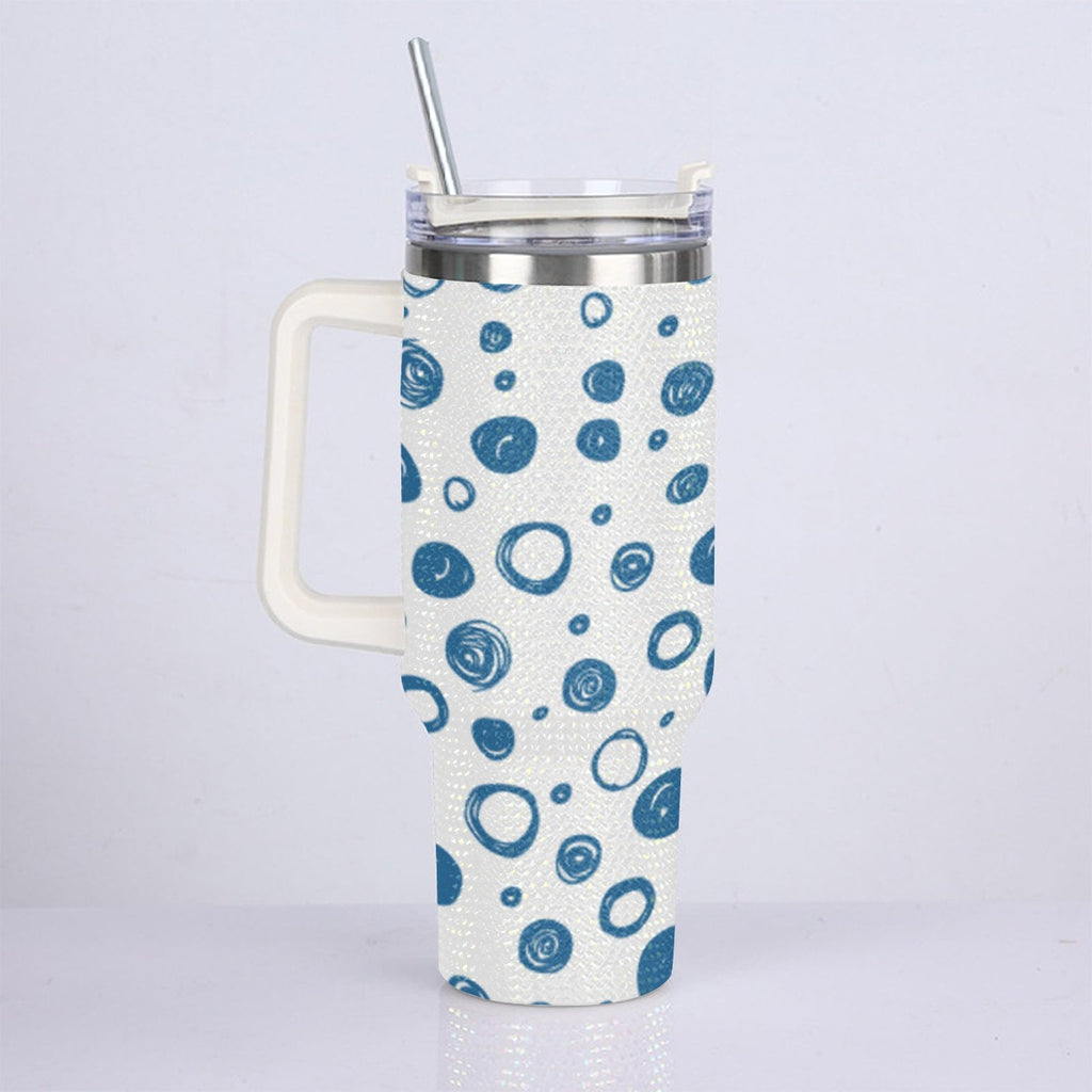 40oz Diamond Cup With Stainless Steel Straw