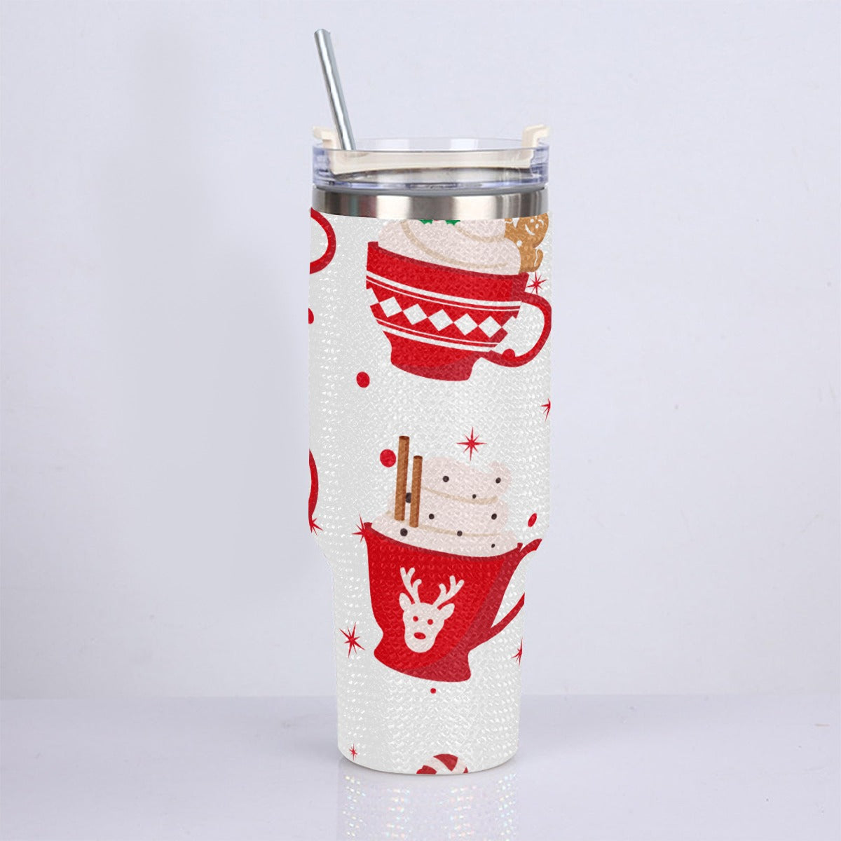 40oz Diamond Cup With Stainless Steel Straw