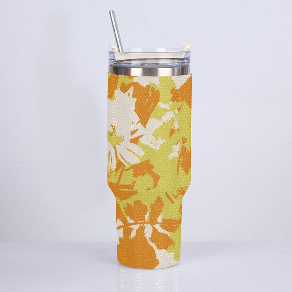 40oz Diamond Cup With Stainless Steel Straw