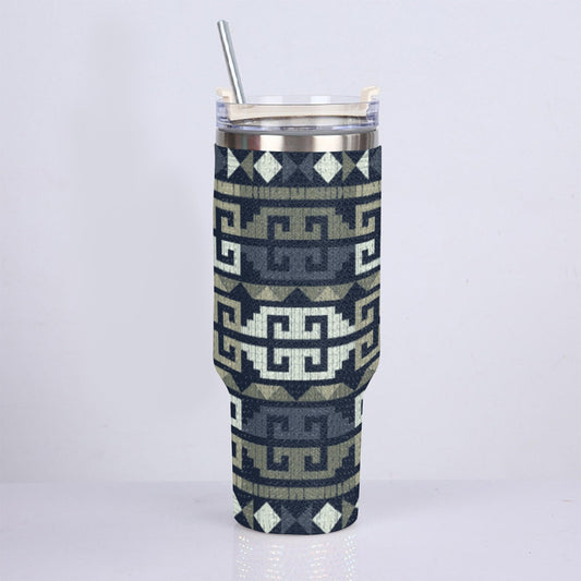 40oz Diamond Cup With Stainless Steel Straw