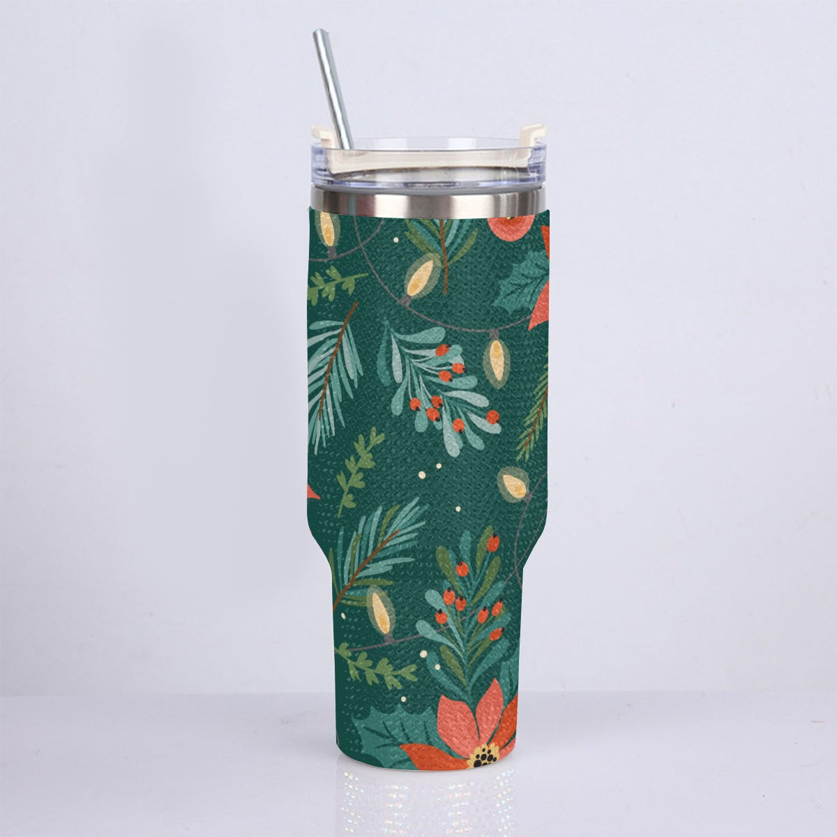 40oz Diamond Cup With Stainless Steel Straw