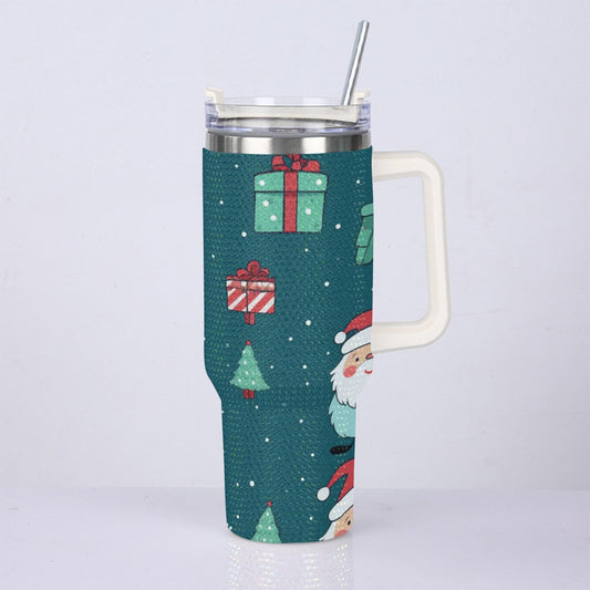 40oz Diamond Cup With Stainless Steel Straw