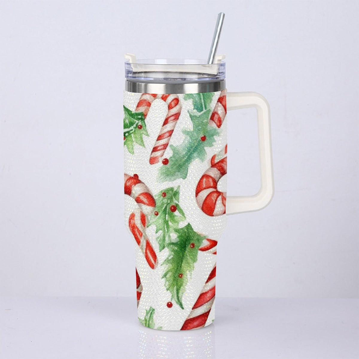 40oz Diamond Cup With Stainless Steel Straw