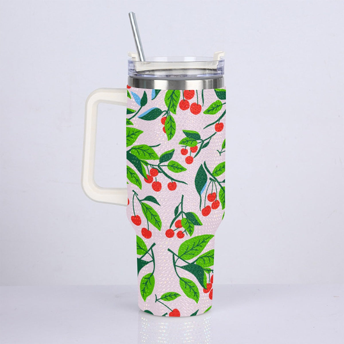 40oz Diamond Cup With Stainless Steel Straw