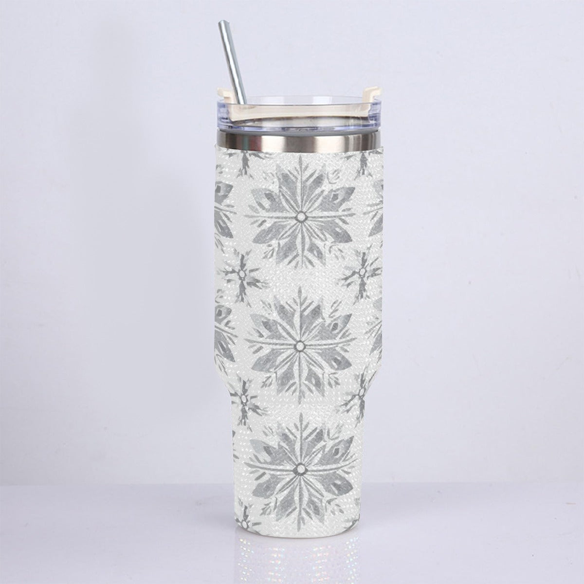 40oz Diamond Cup With Stainless Steel Straw