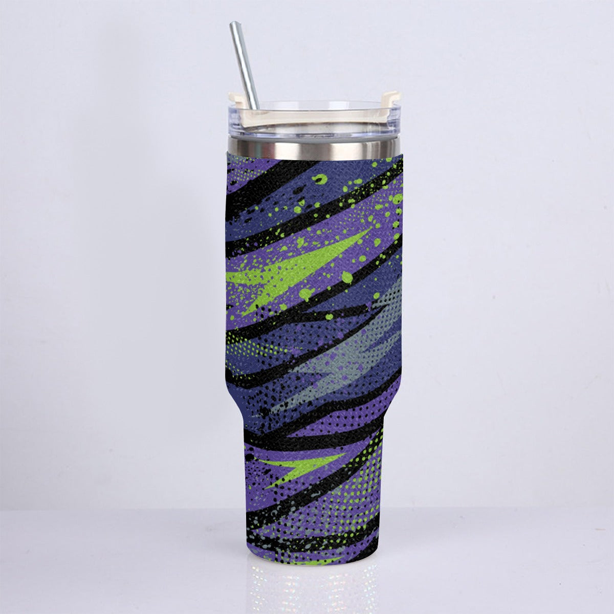 40oz Diamond Cup With Stainless Steel Straw