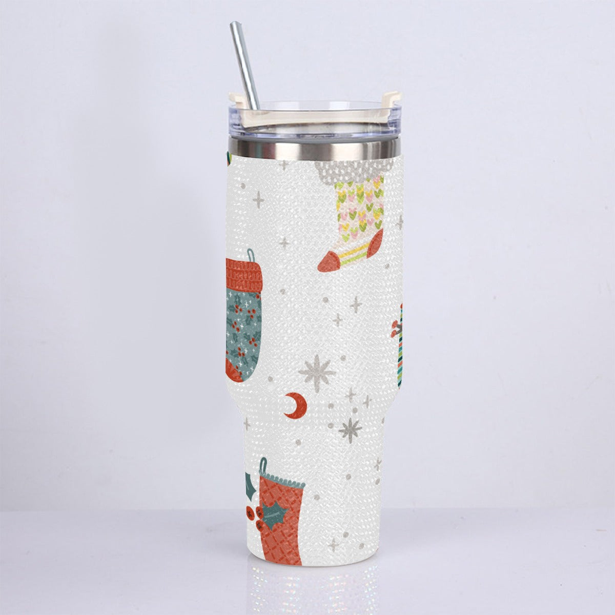 40oz Diamond Cup With Stainless Steel Straw