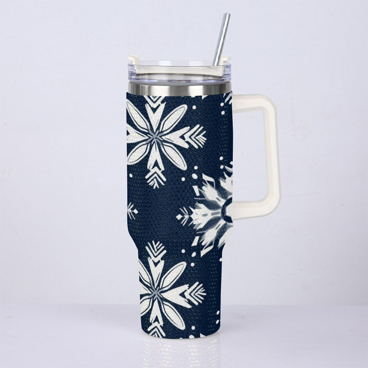 40oz Diamond Cup With Stainless Steel Straw