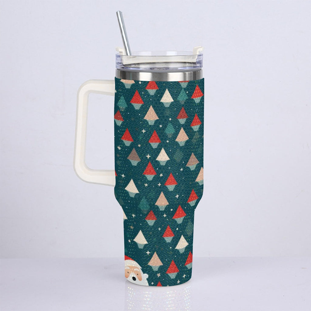 40oz Diamond Cup With Stainless Steel Straw