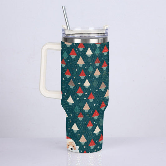 40oz Diamond Cup With Stainless Steel Straw