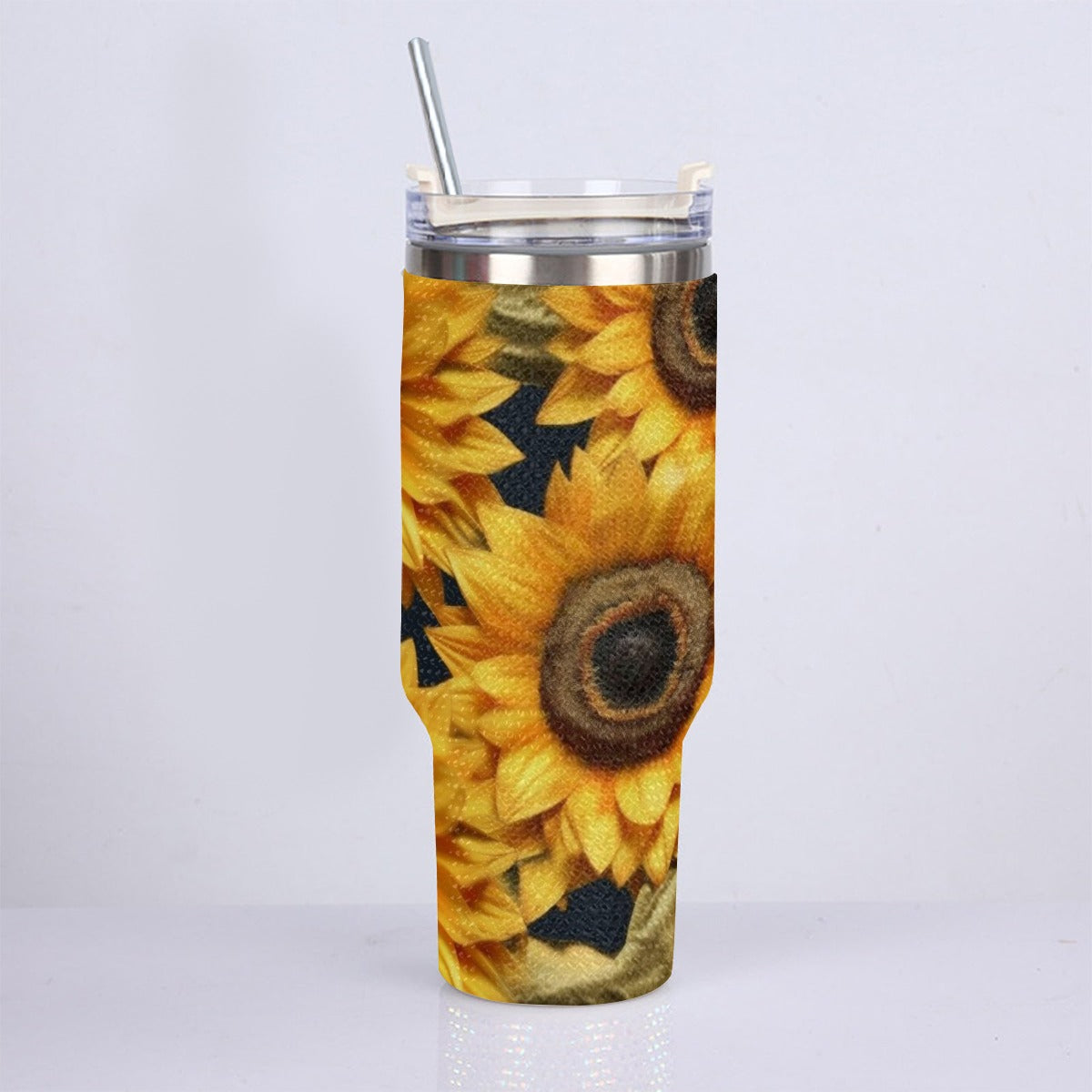 40oz Diamond Cup With Stainless Steel Straw