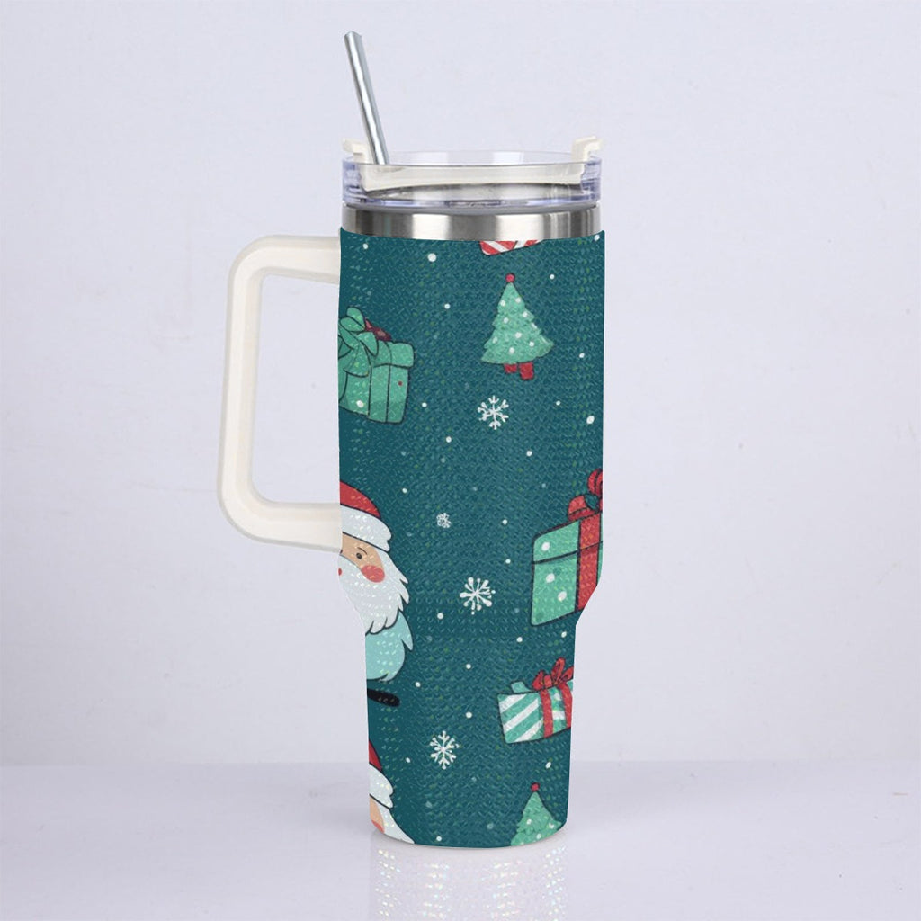 40oz Diamond Cup With Stainless Steel Straw