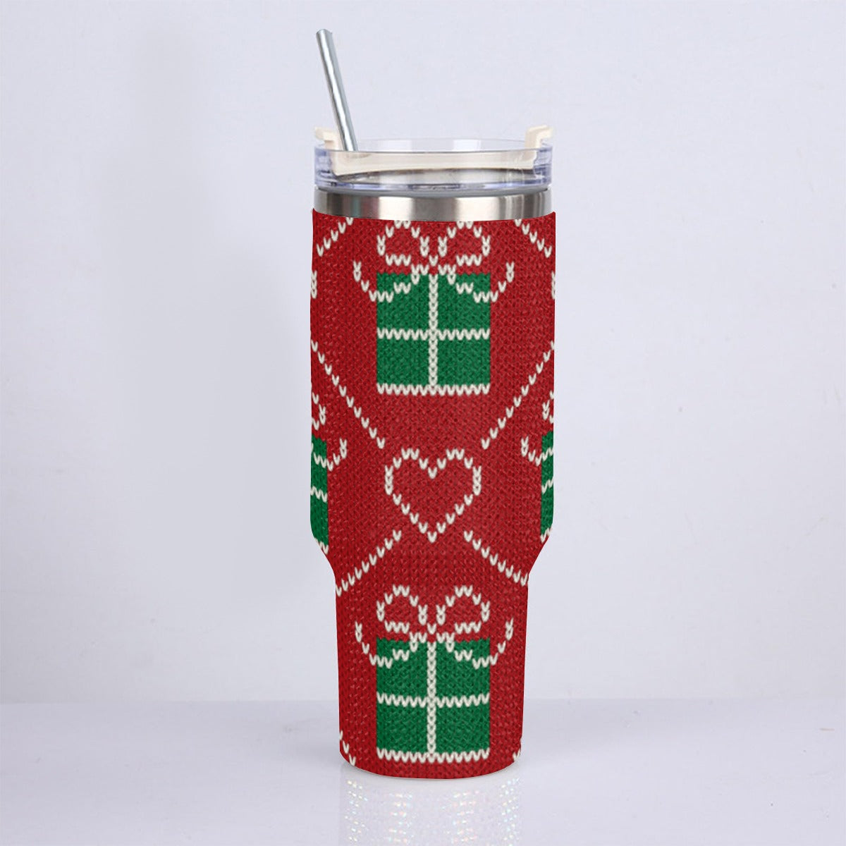 40oz Diamond Cup With Stainless Steel Straw