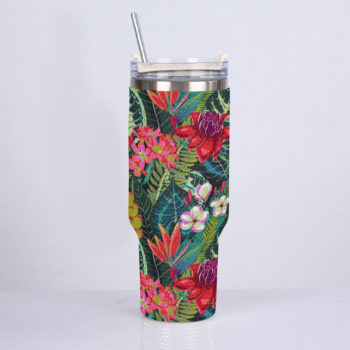 40oz Diamond Cup With Stainless Steel Straw