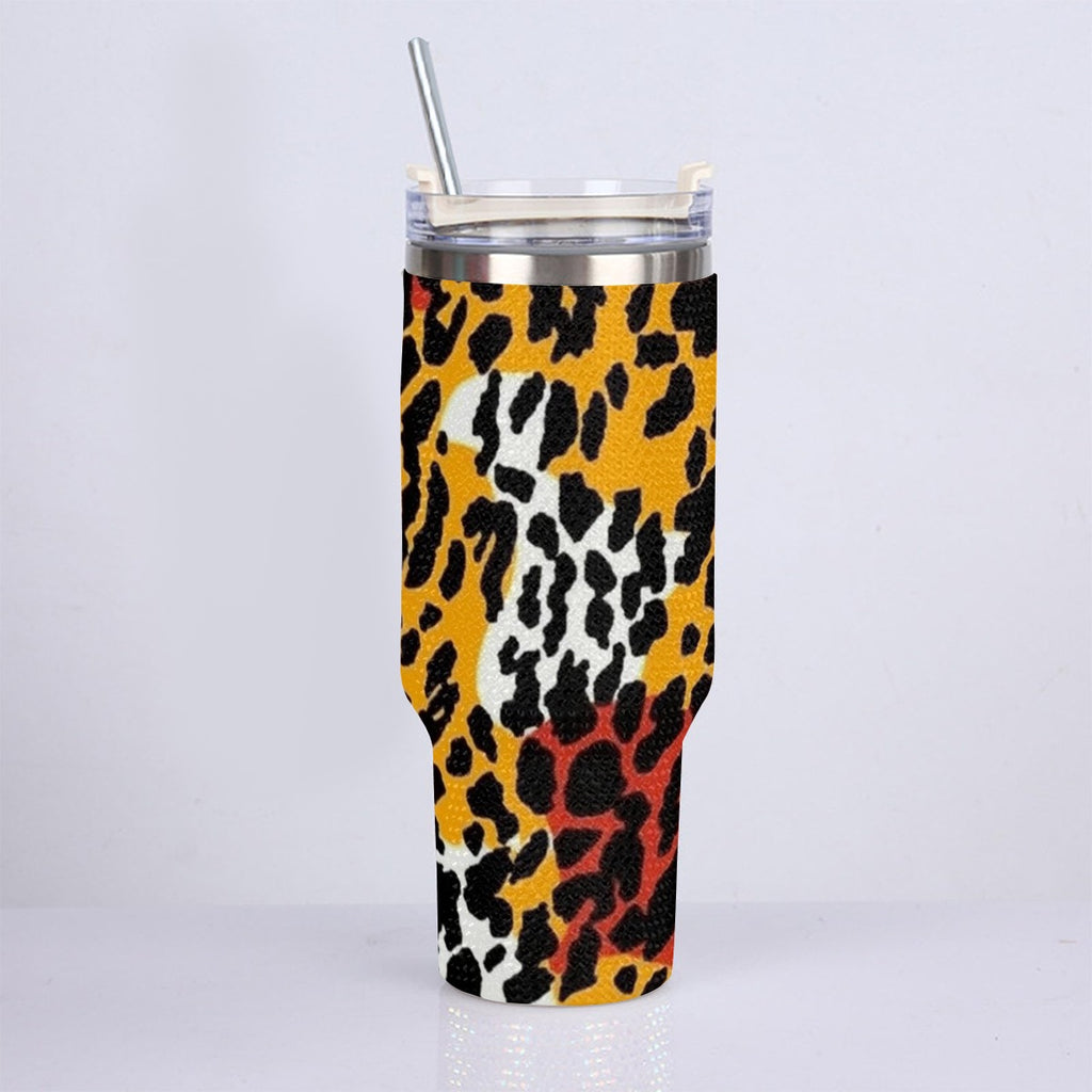 40oz Diamond Cup With Stainless Steel Straw