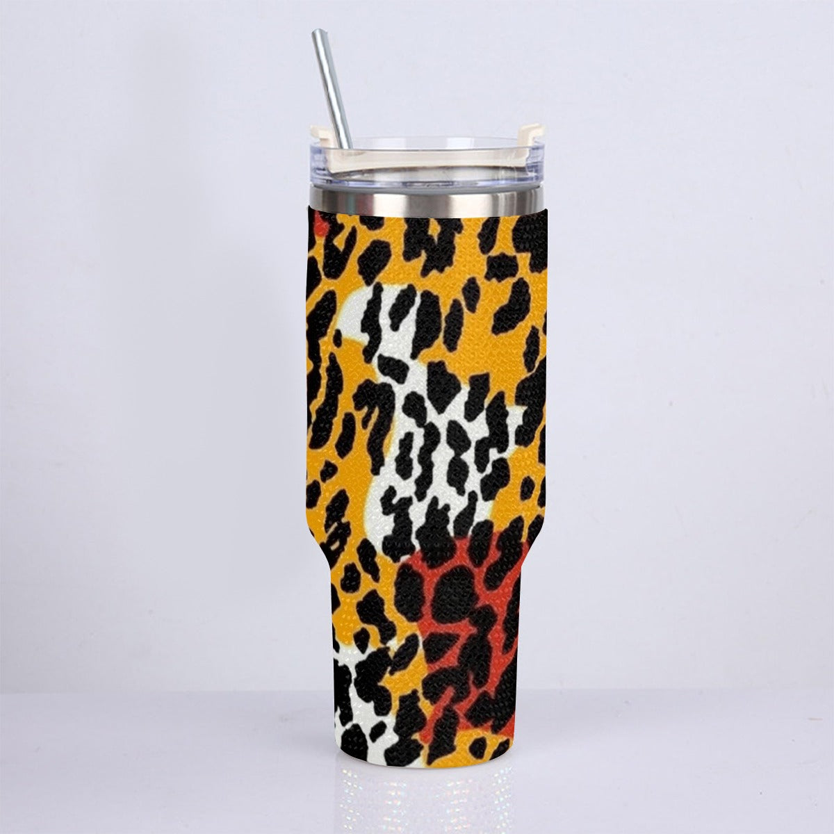 40oz Diamond Cup With Stainless Steel Straw