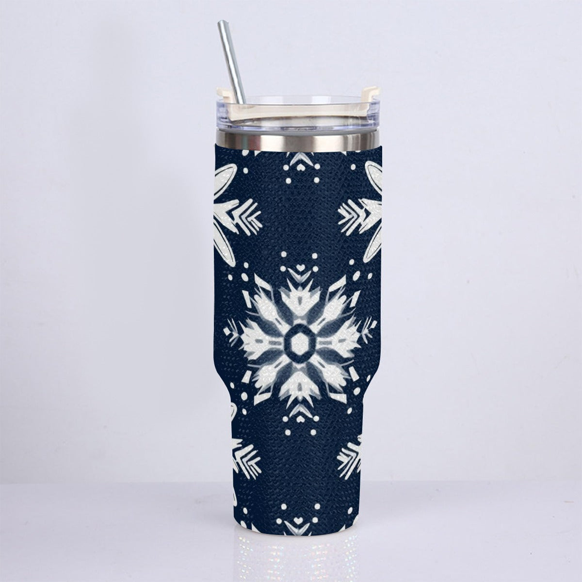 40oz Diamond Cup With Stainless Steel Straw
