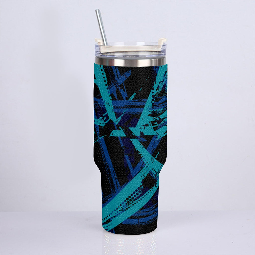40oz Diamond Cup With Stainless Steel Straw