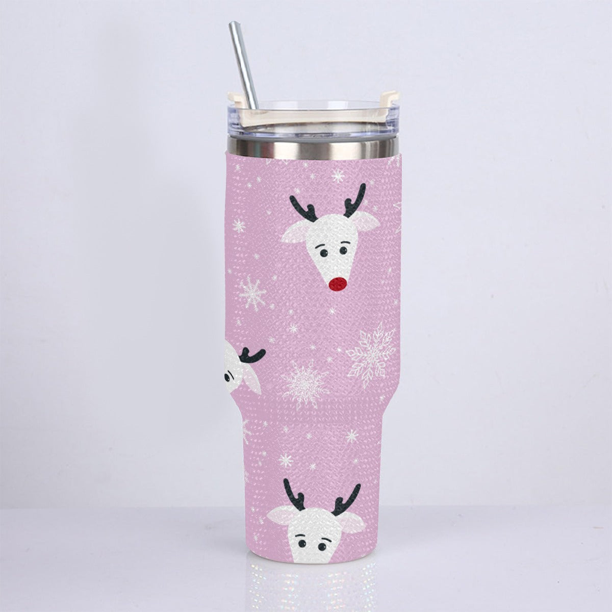 40oz Diamond Cup With Stainless Steel Straw