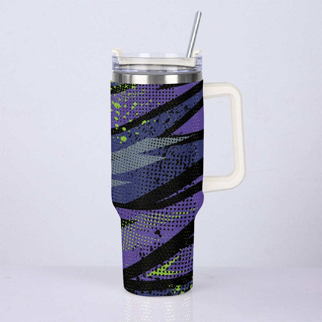 40oz Diamond Cup With Stainless Steel Straw