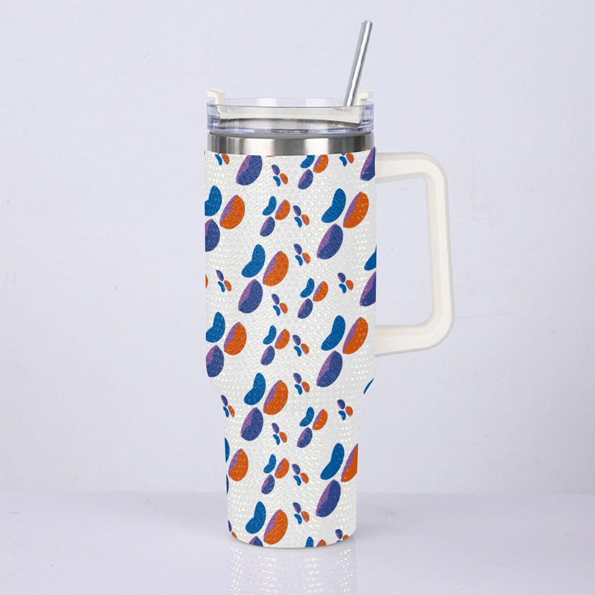 40oz Diamond Cup With Stainless Steel Straw
