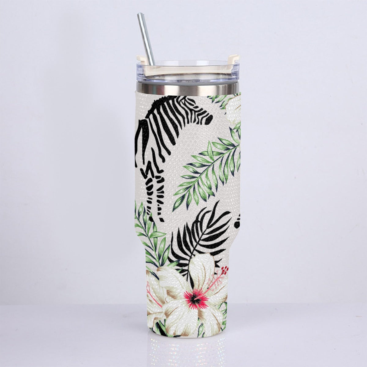 40oz Diamond Cup With Stainless Steel Straw