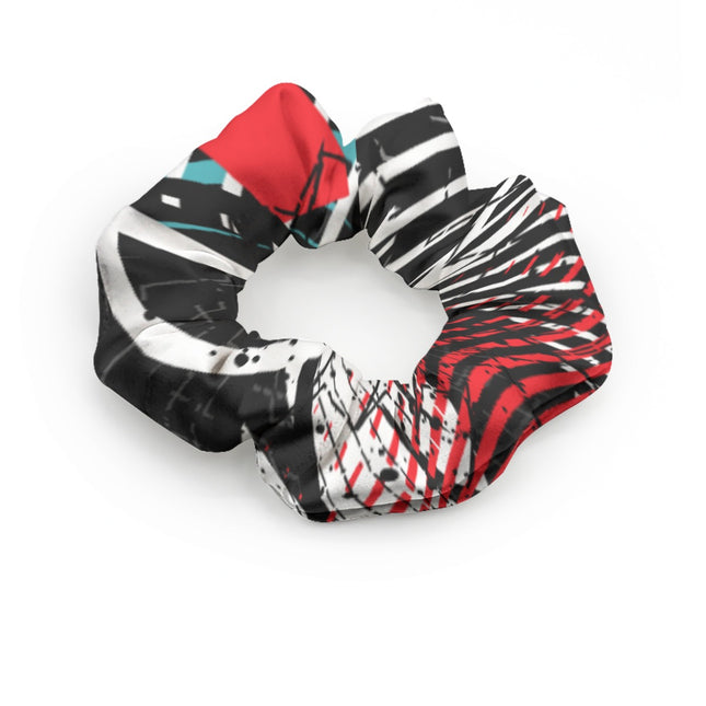Black and Red Scrunchie