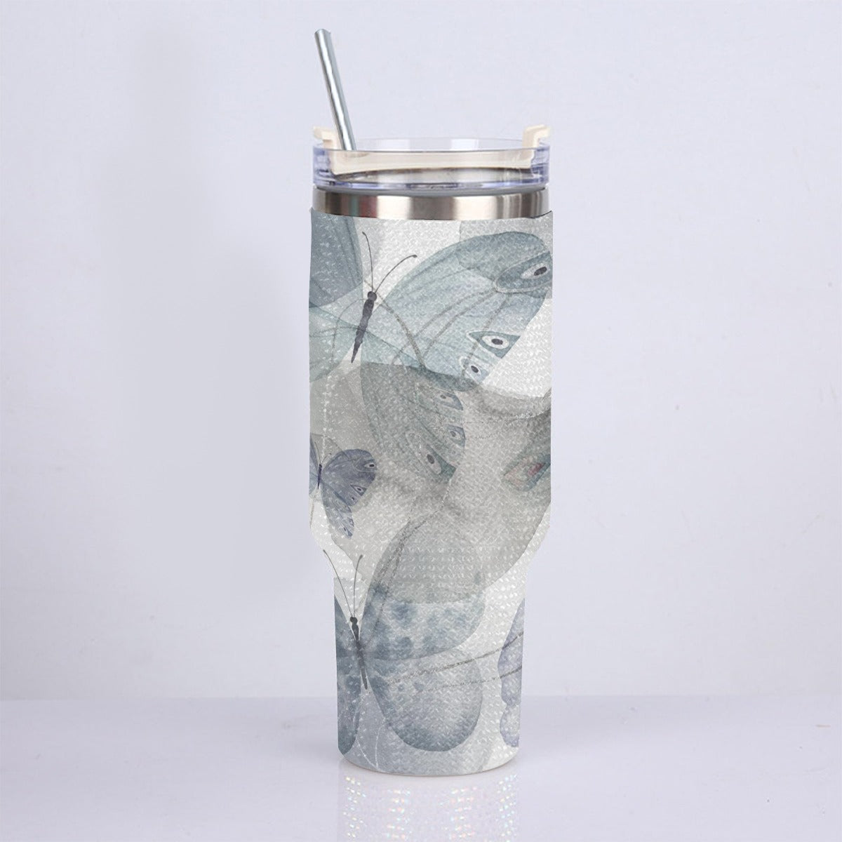 40oz Diamond Cup With Stainless Steel Straw