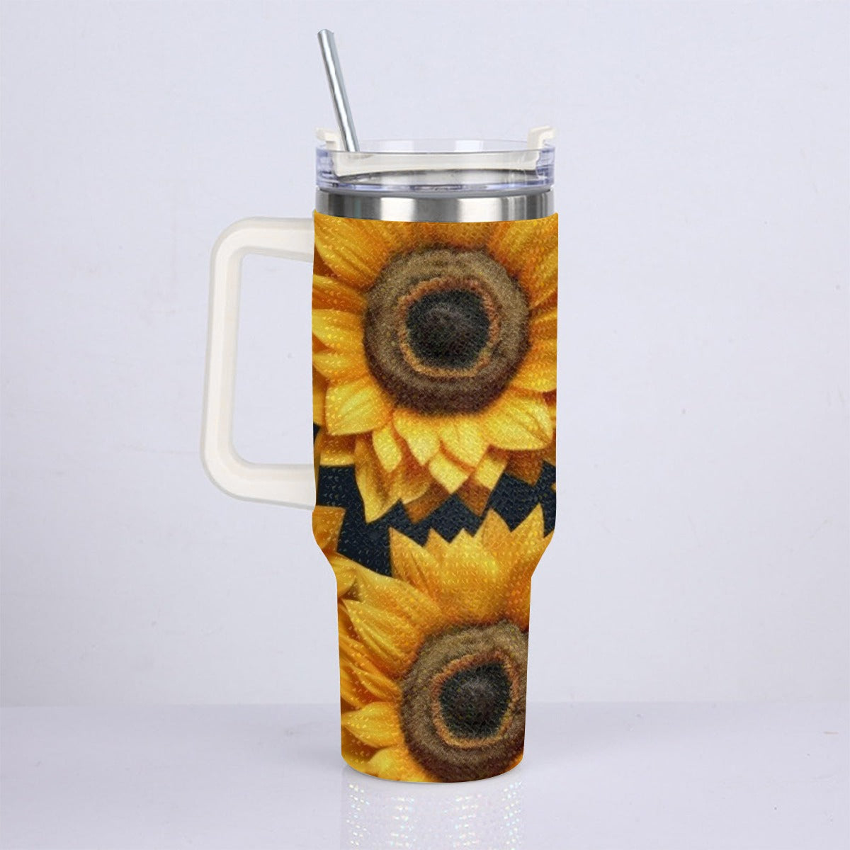 40oz Diamond Cup With Stainless Steel Straw