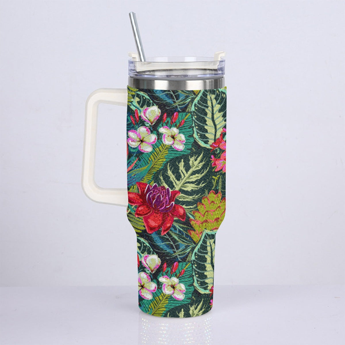 40oz Diamond Cup With Stainless Steel Straw