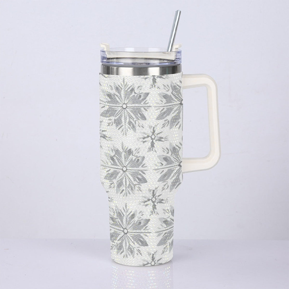40oz Diamond Cup With Stainless Steel Straw