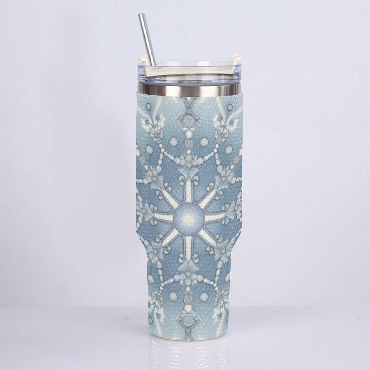 40oz Diamond Cup With Stainless Steel Straw