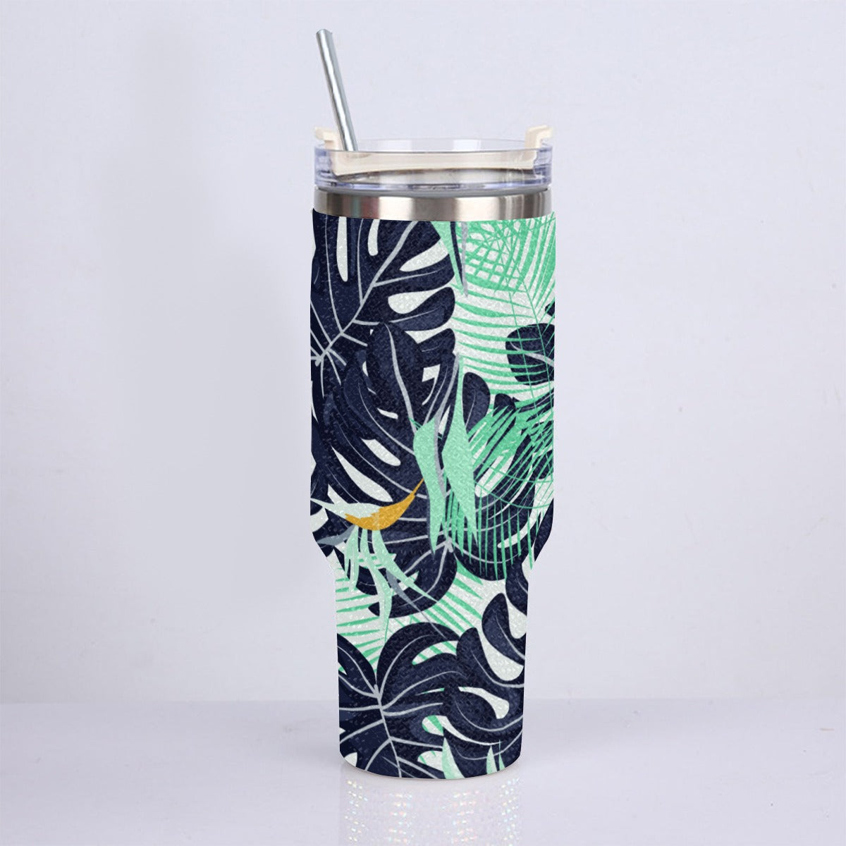 40oz Diamond Cup With Stainless Steel Straw