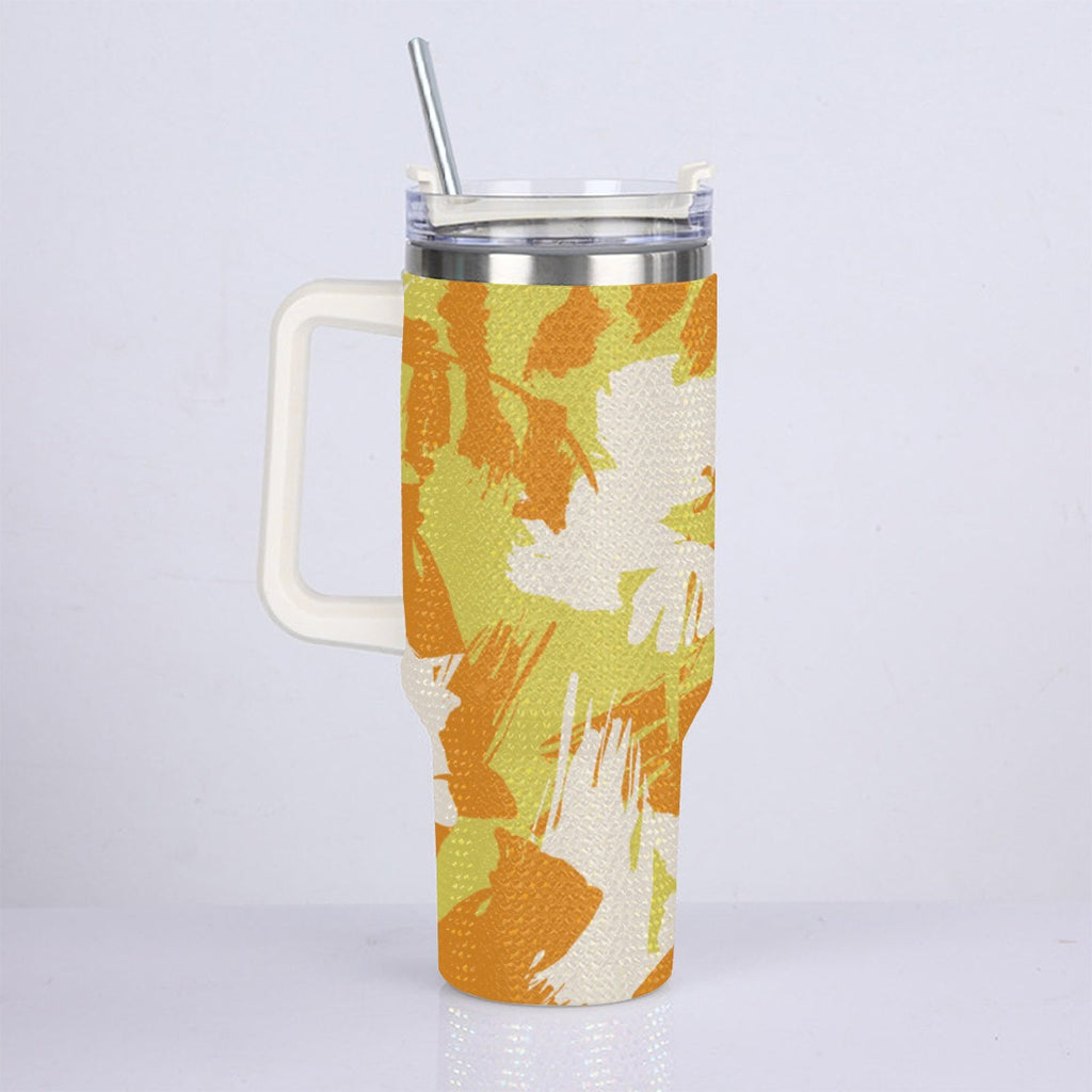 40oz Diamond Cup With Stainless Steel Straw