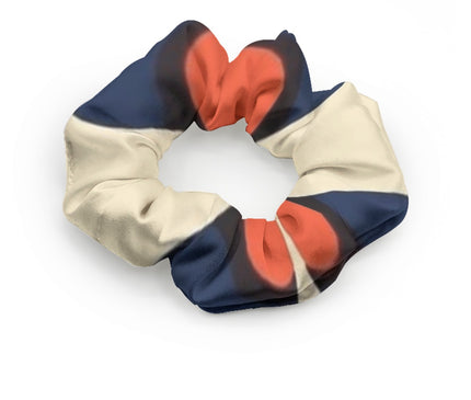Blue and Red Art Summer Scrunchie